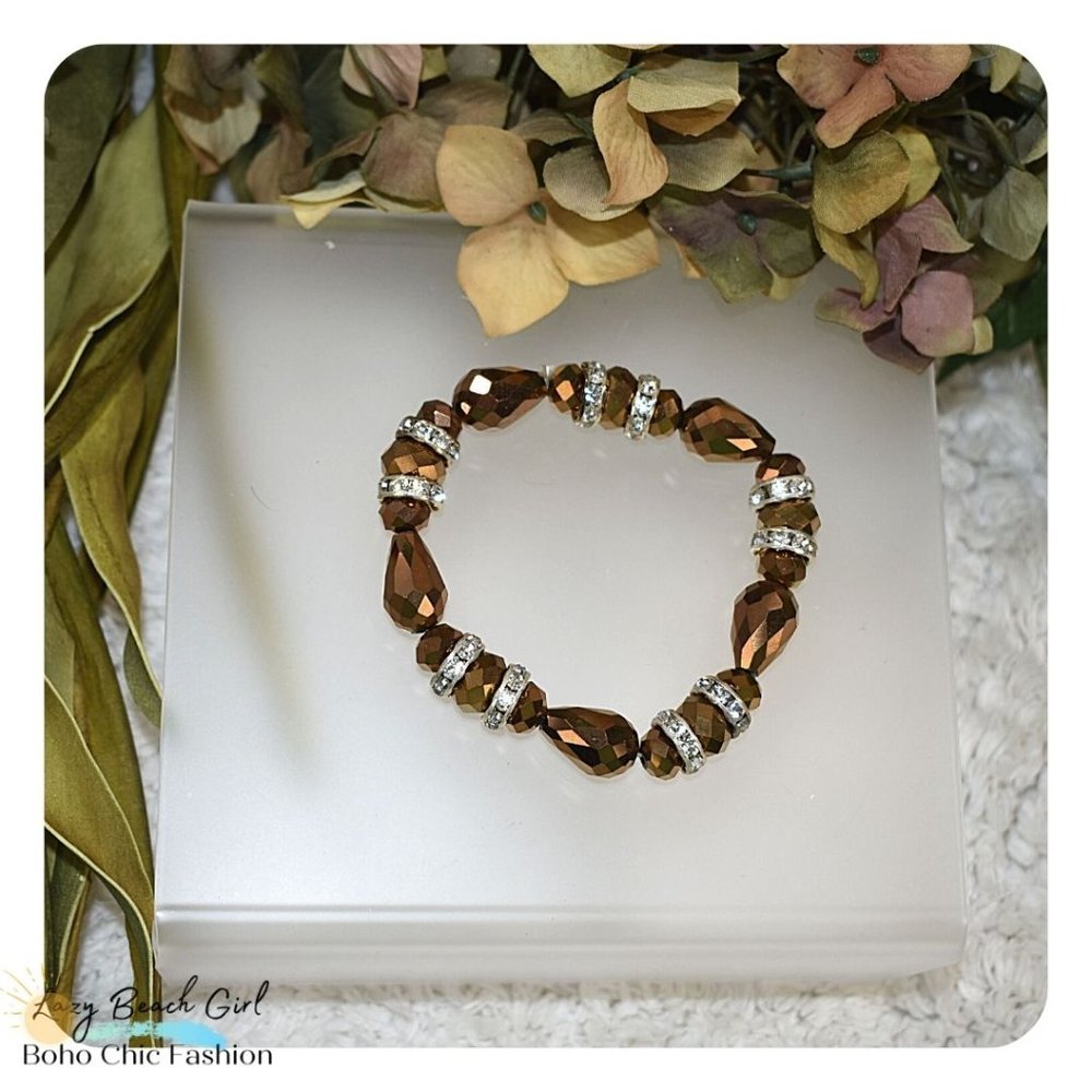 Gold Beaded Boho Bracelet